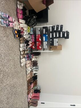 Nike Kids Shoes Lot with Pink, White, Black & Blue Accents